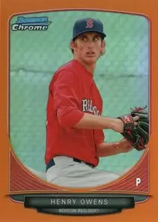 2013 Bowman Chrome - Prospects Orange Refractors #BCP150 - Henry Owens - Boston Red Sox