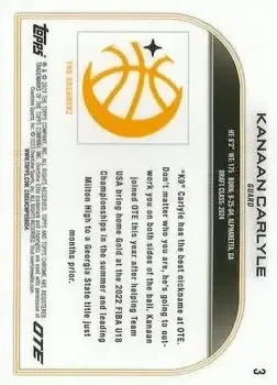Back of Kanaan Carlyle