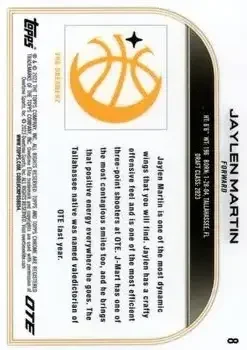 Back of Jaylen Martin