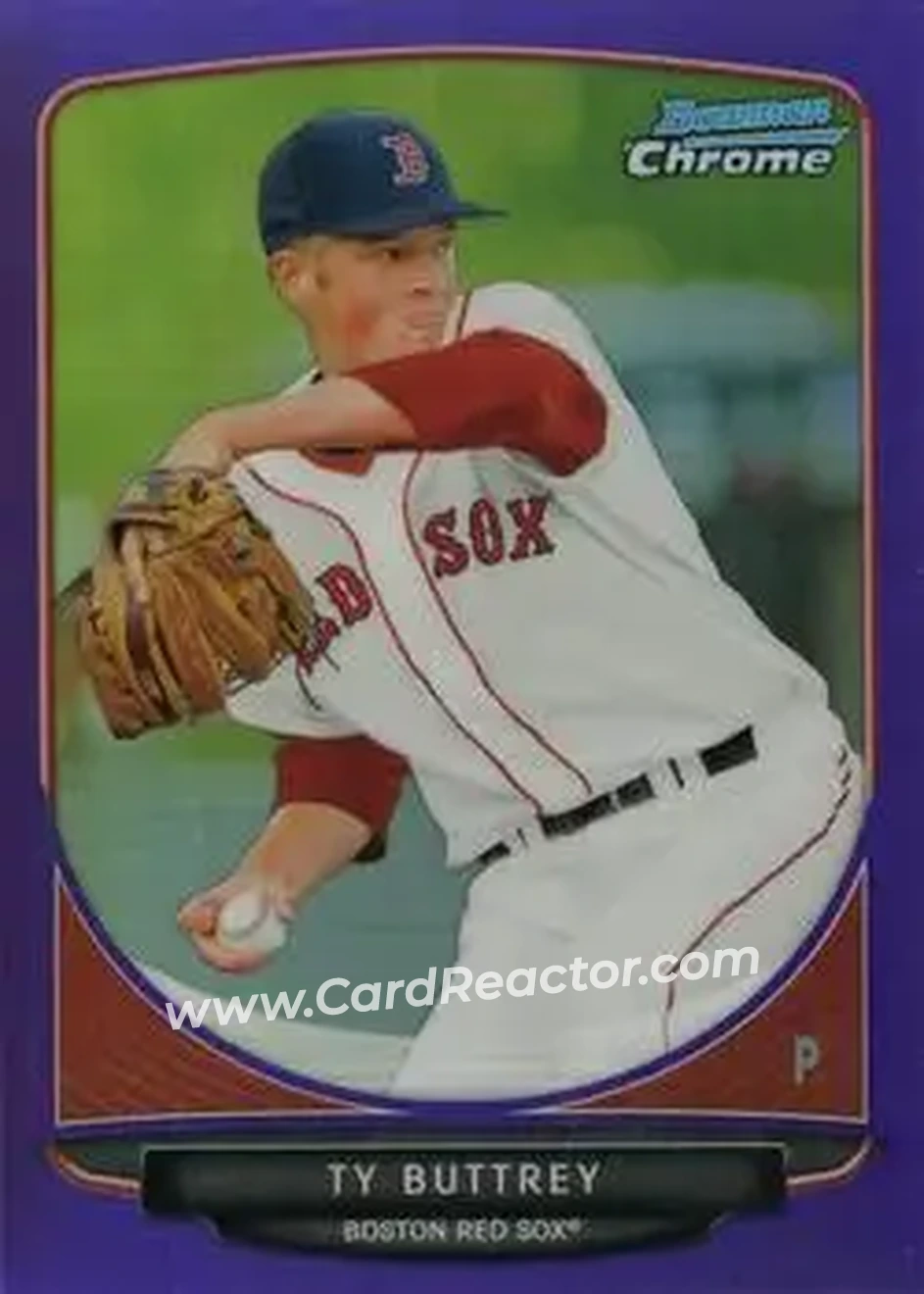 2013 Bowman Chrome - Prospects Purple Refractors #BCP139 - Ty Buttrey - Boston Red Sox