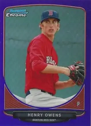 2013 Bowman Chrome - Prospects Purple Refractors #BCP150 - Henry Owens - Boston Red Sox