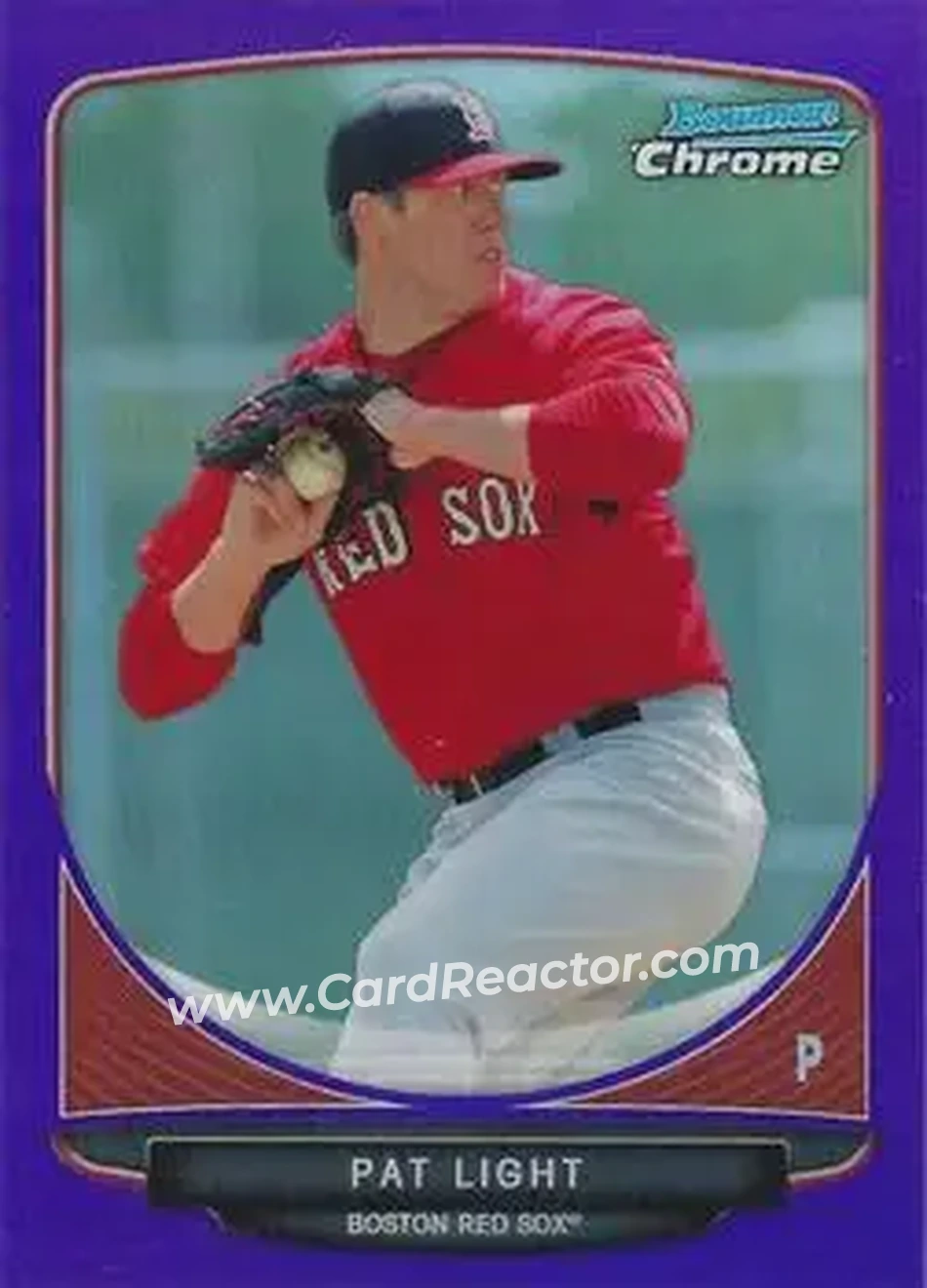 2013 Bowman Chrome - Prospects Purple Refractors #BCP152 - Pat Light - Boston Red Sox