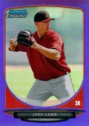 2013 Bowman Chrome - Prospects Purple Refractors #BCP161 - Jake Lamb - Arizona Diamondbacks