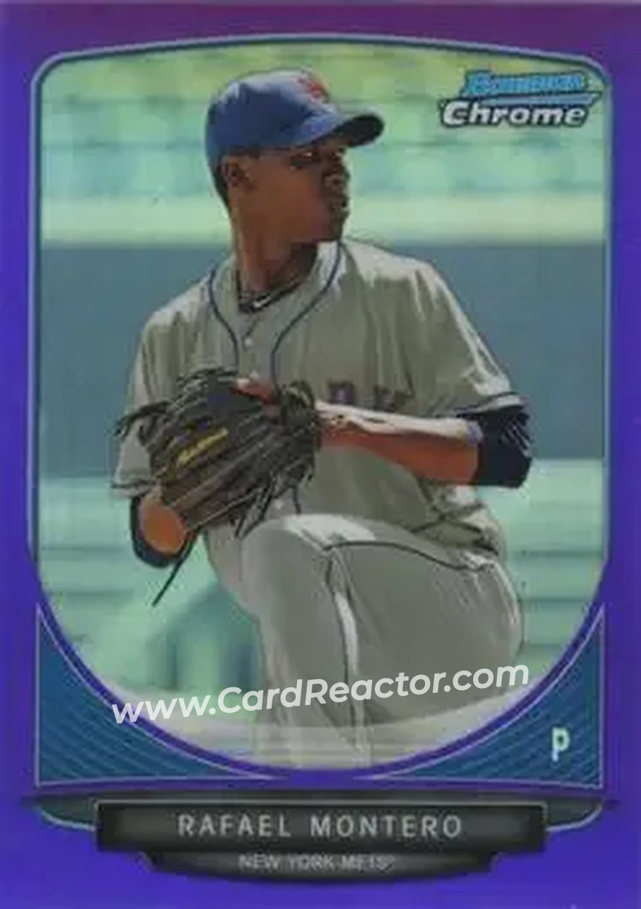2013 Bowman Chrome - Prospects Purple Refractors #BCP204 - Rafael Montero - New York Mets