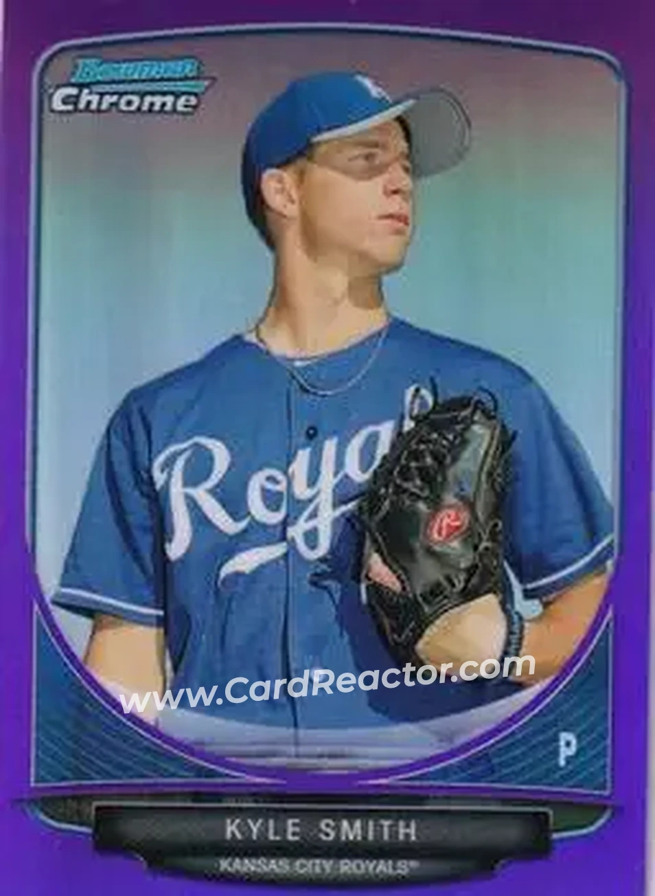 2013 Bowman Chrome - Prospects Purple Refractors #BCP205 - Kyle Smith - Kansas City Royals