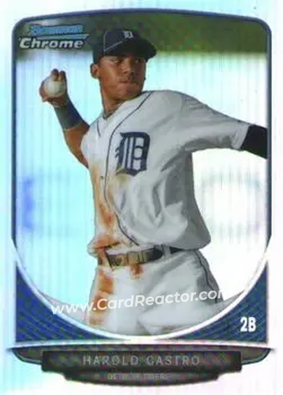 2013 Bowman Chrome - Prospects Refractors #BCP126 - Harold Castro - Detroit Tigers