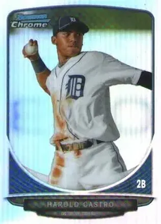 2013 Bowman Chrome - Prospects Refractors #BCP126 - Harold Castro - Detroit Tigers