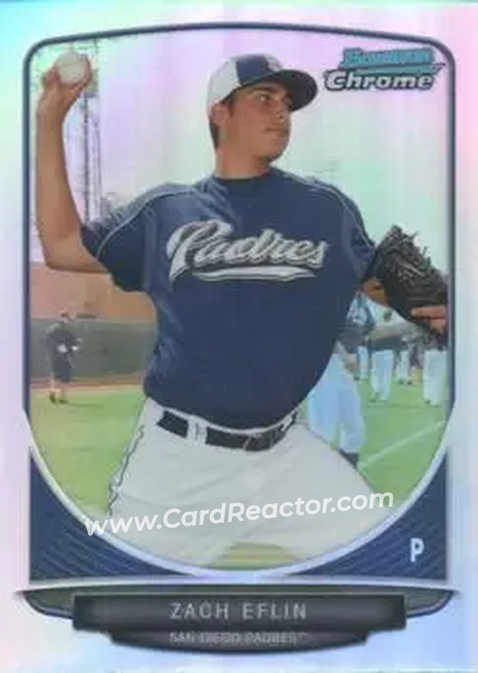 2013 Bowman Chrome - Prospects Refractors #BCP135 - Zach Eflin - San Diego Padres - Front