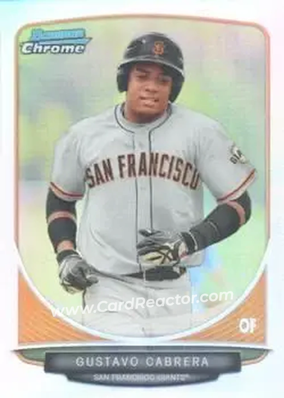 2013 Bowman Chrome - Prospects Refractors #BCP136 - Gustavo Cabrera - San Francisco Giants