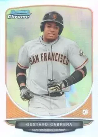 2013 Bowman Chrome - Prospects Refractors #BCP136 - Gustavo Cabrera - San Francisco Giants