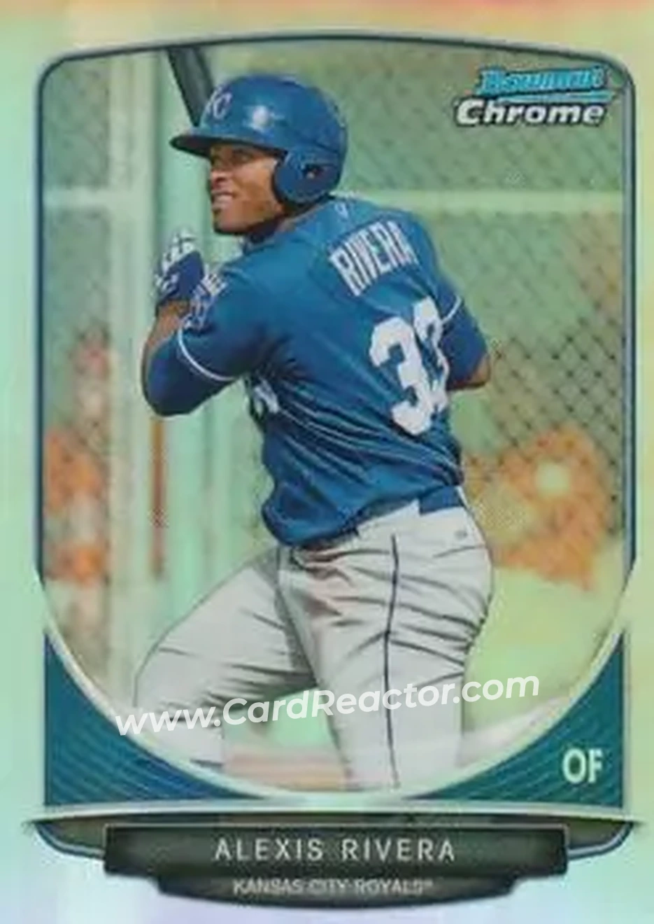 2013 Bowman Chrome - Prospects Refractors #BCP141 - Alexis Rivera - Kansas City Royals