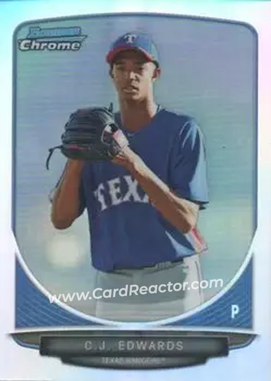 2013 Bowman Chrome - Prospects Refractors #BCP144 - C.J. Edwards - Texas Rangers