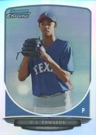 2013 Bowman Chrome - Prospects Refractors #BCP144 - C.J. Edwards - Texas Rangers