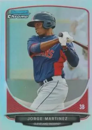 2013 Bowman Chrome - Prospects Refractors #BCP145 - Jorge Martinez - Cleveland Indians