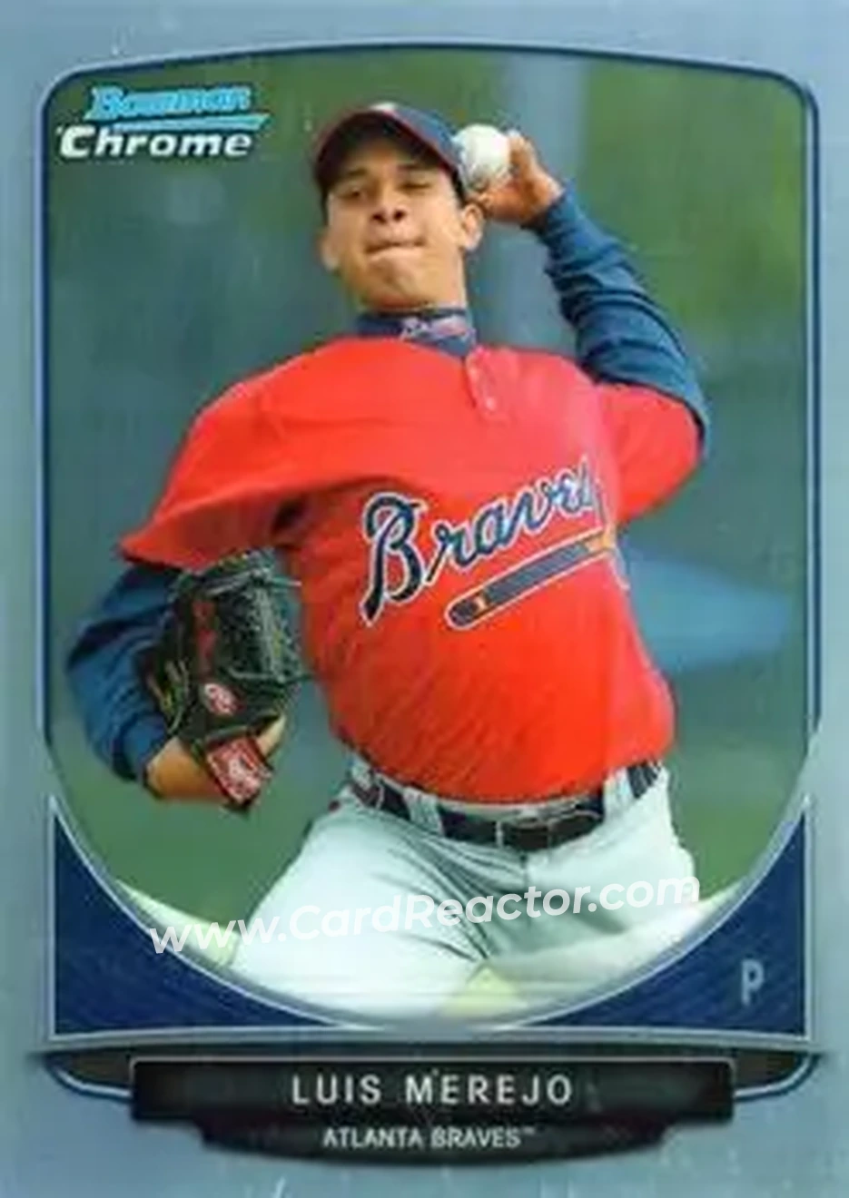 2013 Bowman Chrome - Prospects Refractors #BCP151 - Luis Merejo - Atlanta Braves - Front