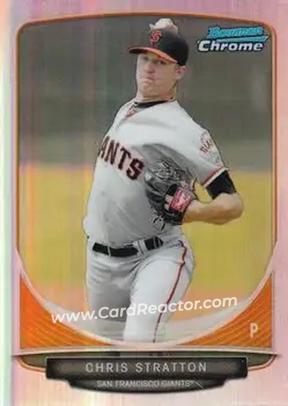 2013 Bowman Chrome - Prospects Refractors #BCP154 - Chris Stratton - San Francisco Giants