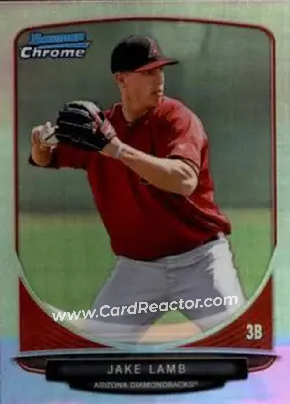 2013 Bowman Chrome - Prospects Refractors #BCP161 - Jake Lamb - Arizona Diamondbacks
