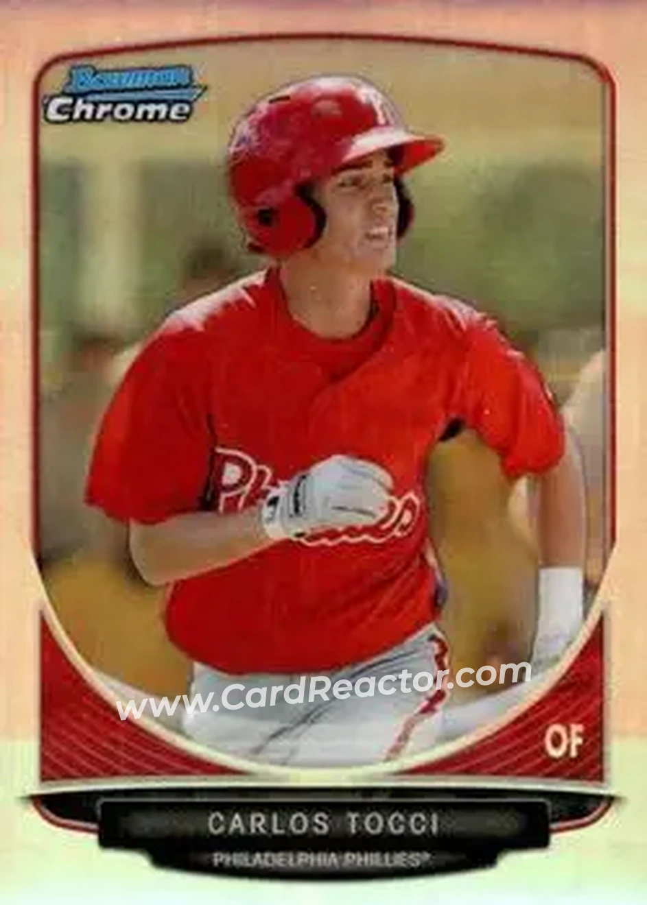2013 Bowman Chrome - Prospects Refractors #BCP165 - Carlos Tocci - Philadelphia Phillies