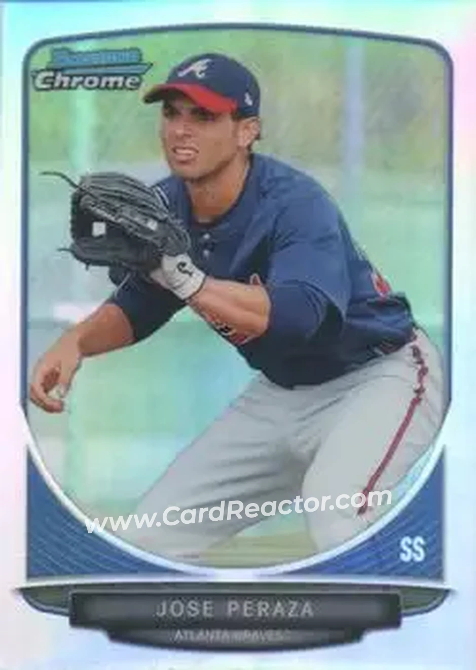 2013 Bowman Chrome - Prospects Refractors #BCP187 - Jose Peraza - Atlanta Braves