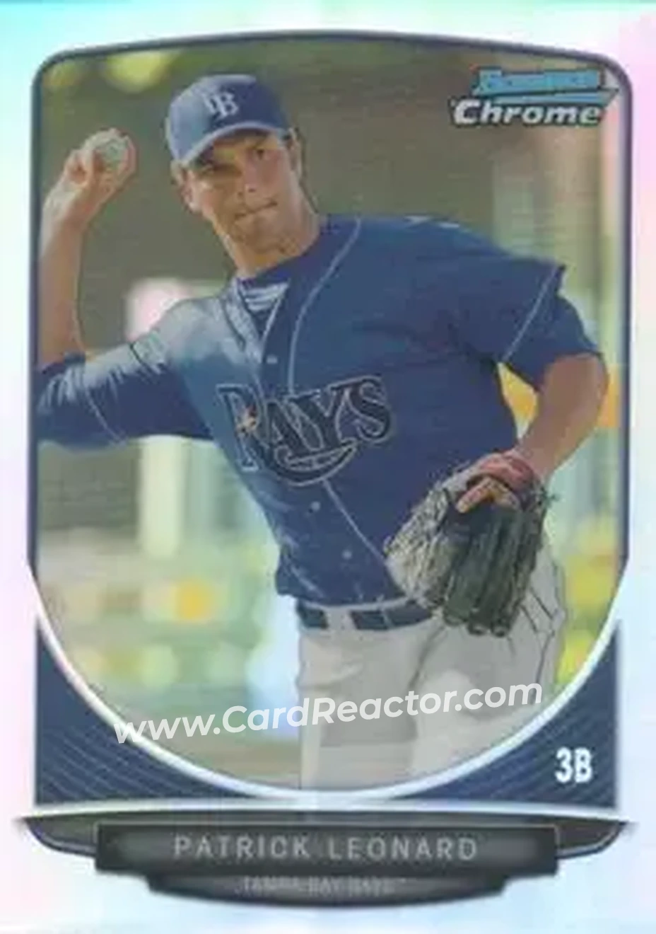 2013 Bowman Chrome - Prospects Refractors #BCP202 - Patrick Leonard - Tampa Bay Rays