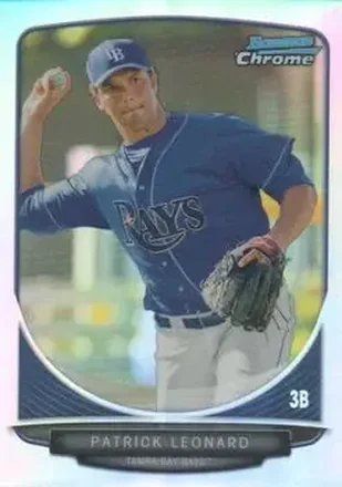 2013 Bowman Chrome - Prospects Refractors #BCP202 - Patrick Leonard - Tampa Bay Rays