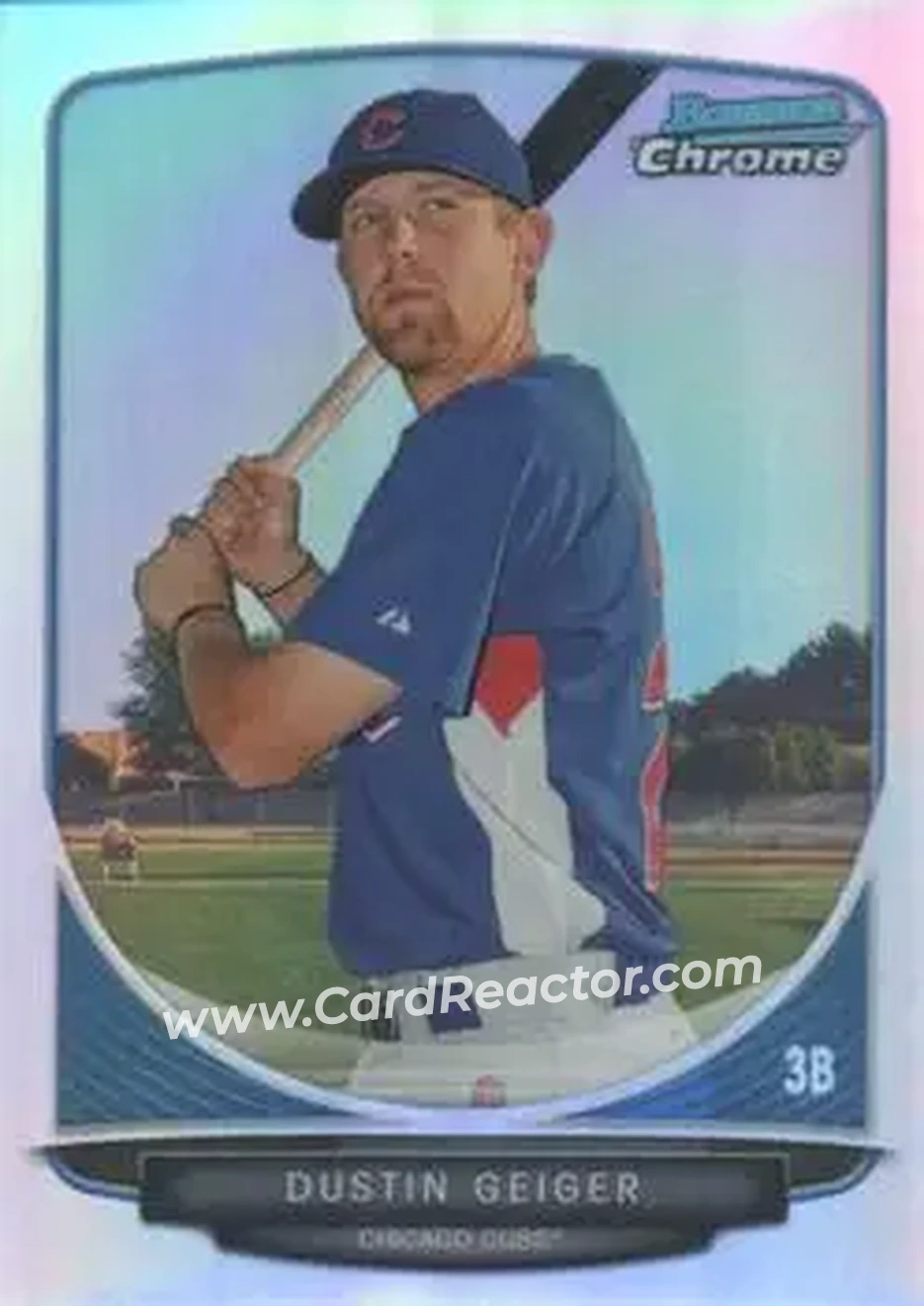 2013 Bowman Chrome - Prospects Refractors #BCP209 - Dustin Geiger - Chicago Cubs