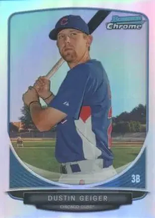 2013 Bowman Chrome - Prospects Refractors #BCP209 - Dustin Geiger - Chicago Cubs