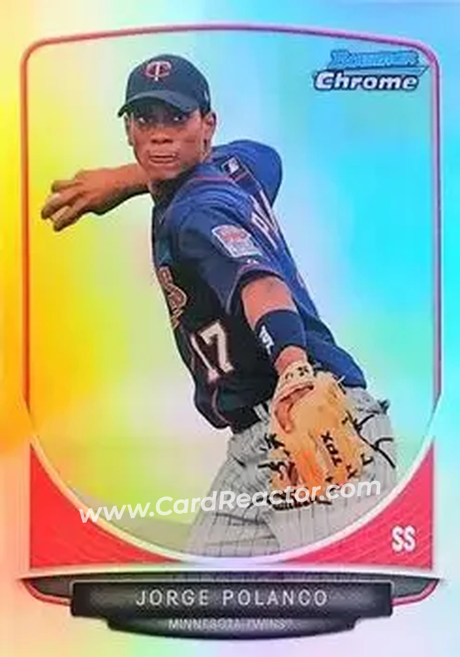 2013 Bowman Chrome - Prospects Refractors #BCP212 - Jorge Polanco - Minnesota Twins - Front