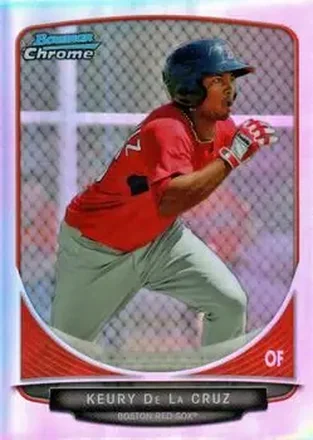 2013 Bowman Chrome - Prospects Refractors #BCP219 - Keury de la Cruz - Boston Red Sox