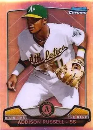 2013 Bowman Chrome - Risin' Thru the Ranks Mini #RTR-AR - Addison Russell - Oakland Athletics
