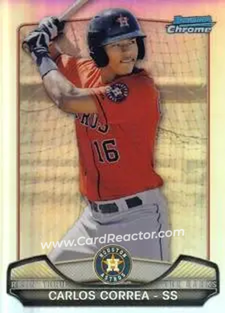 2013 Bowman Chrome - Risin' Thru the Ranks Mini #RTR-CCO - Carlos Correa - Houston Astros - Front