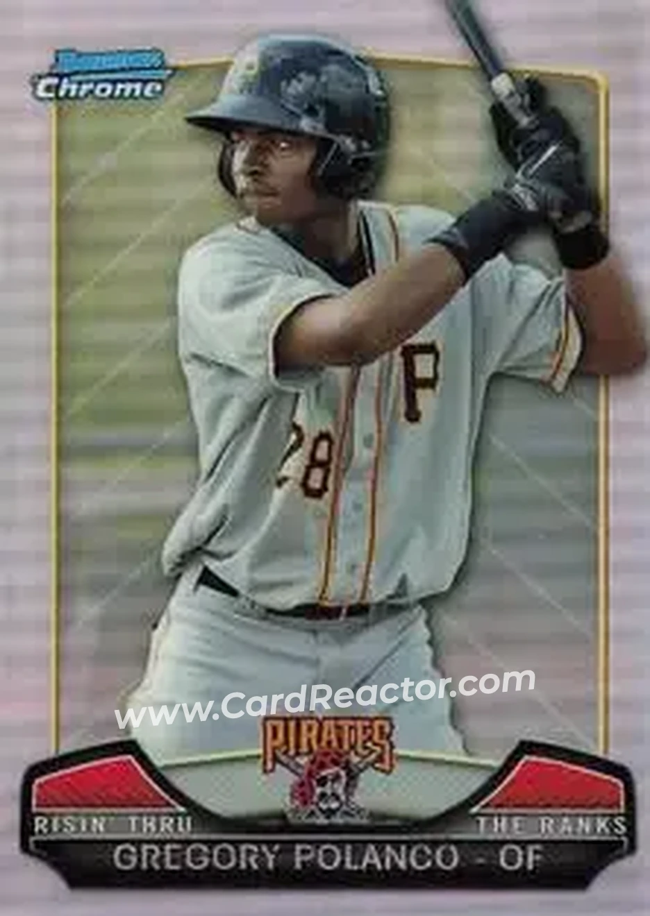 2013 Bowman Chrome - Risin' Thru the Ranks Mini #RTR-GP - Gregory Polanco - Pittsburgh Pirates
