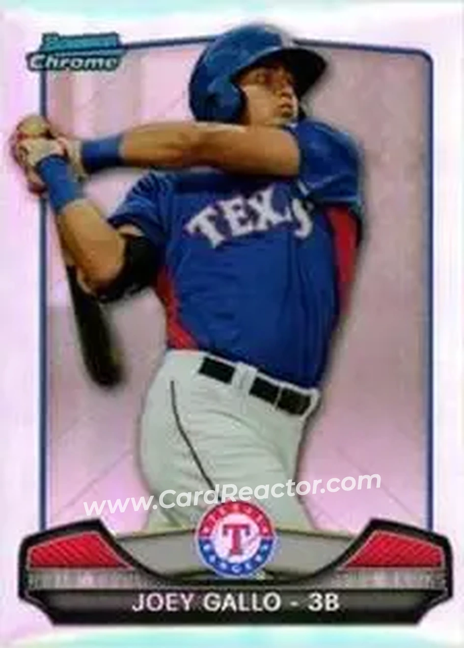 2013 Bowman Chrome - Risin' Thru the Ranks Mini #RTR-JG - Joey Gallo - Texas Rangers