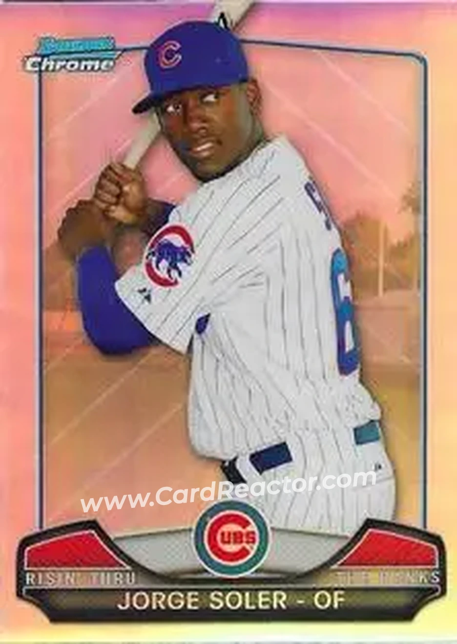 2013 Bowman Chrome - Risin' Thru the Ranks Mini #RTR-JS - Jorge Soler - Chicago Cubs - Front 2013 Bowman Chrome - Risin' Thru the Ranks Mini #RTR-JS - Jorge Soler - Chicago Cubs - Front