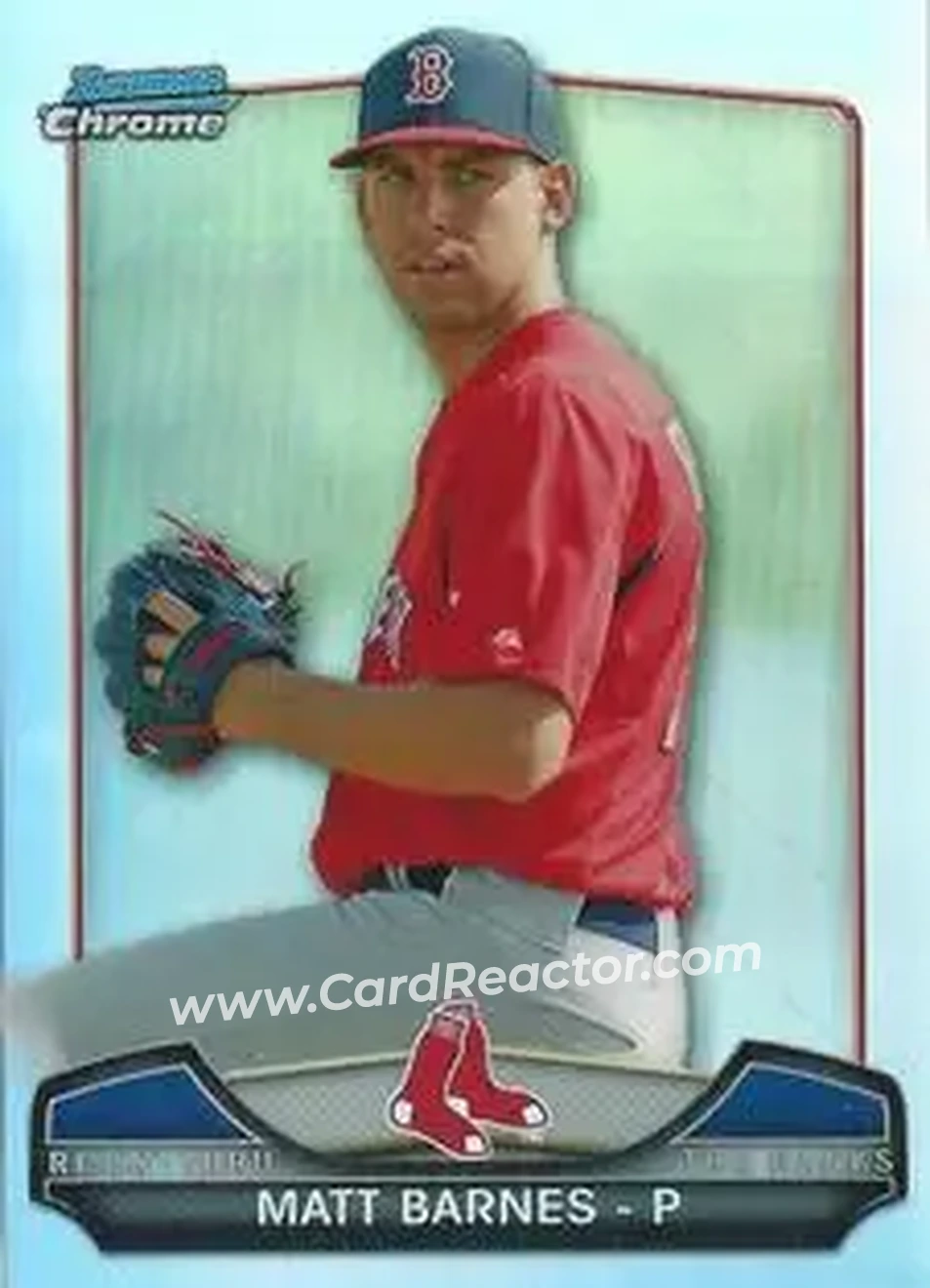 2013 Bowman Chrome - Risin' Thru the Ranks Mini #RTR-MB - Matt Barnes - Boston Red Sox - Front