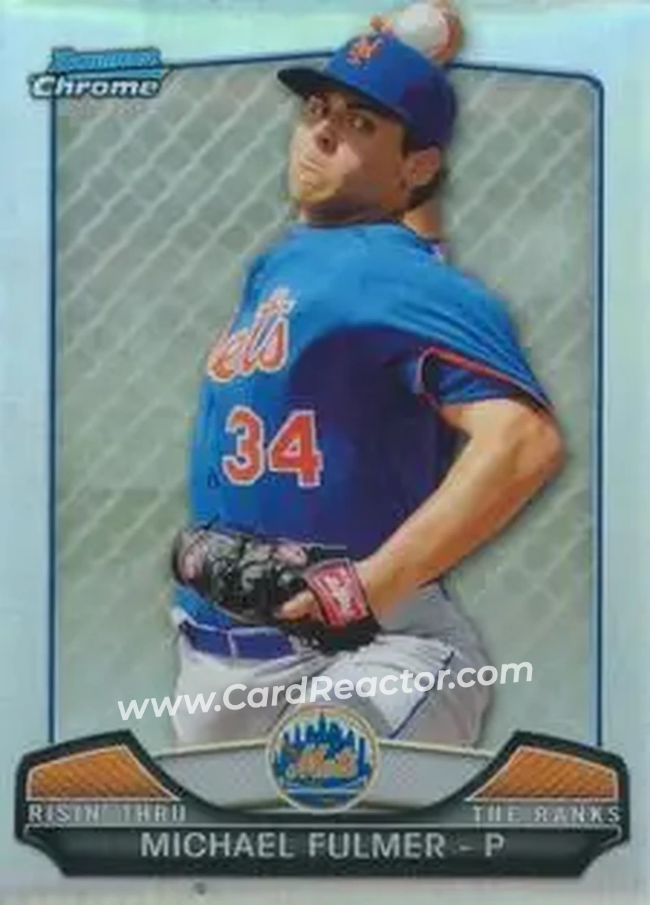 2013 Bowman Chrome - Risin' Thru the Ranks Mini #RTR-MF - Michael Fulmer - New York Mets - Front