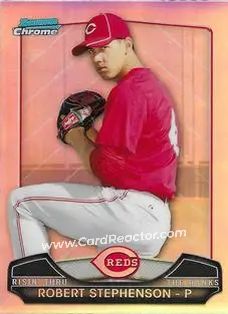 2013 Bowman Chrome - Risin' Thru the Ranks Mini #RTR-RS - Robert Stephenson - Cincinnati Reds