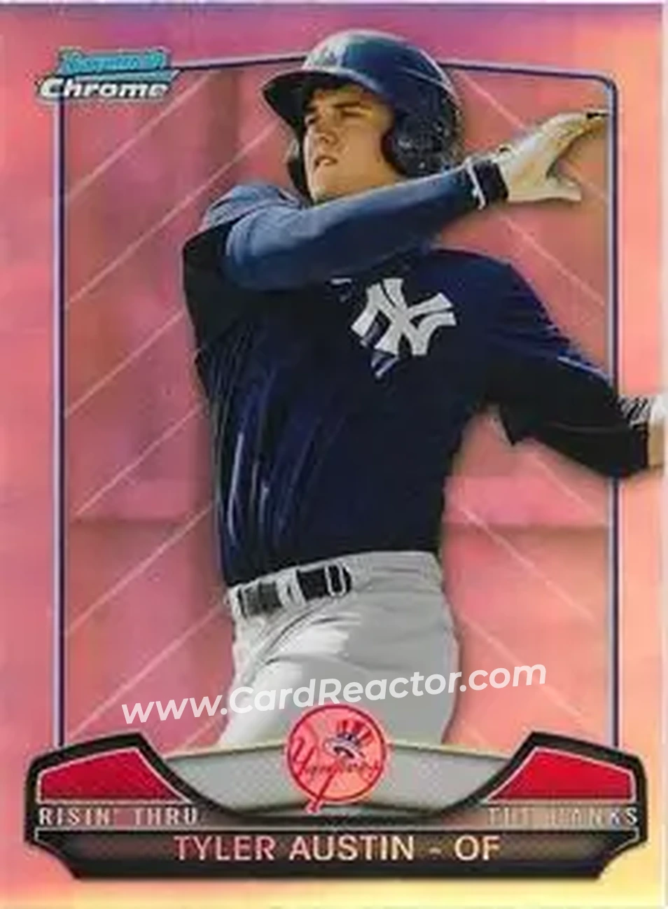 2013 Bowman Chrome - Risin' Thru the Ranks Mini #RTR-TAU - Tyler Austin - New York Yankees