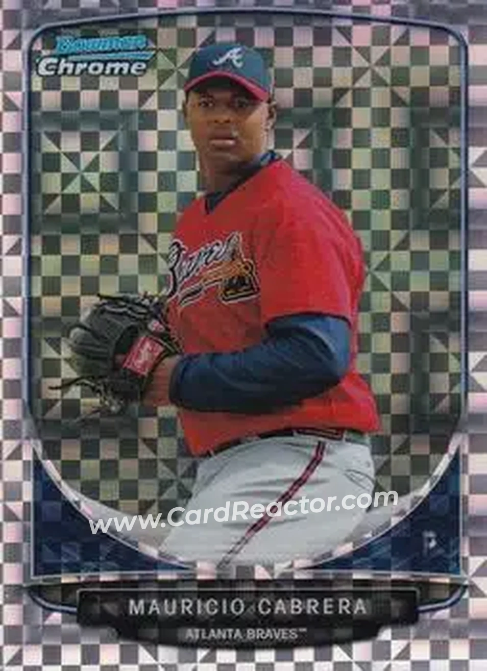 2013 Bowman Chrome - Prospects X-Fractors #BCP114 - Mauricio Cabrera - Atlanta Braves
