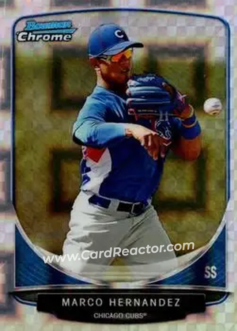 2013 Bowman Chrome - Prospects X-Fractors #BCP115 - Marco Hernandez - Chicago Cubs