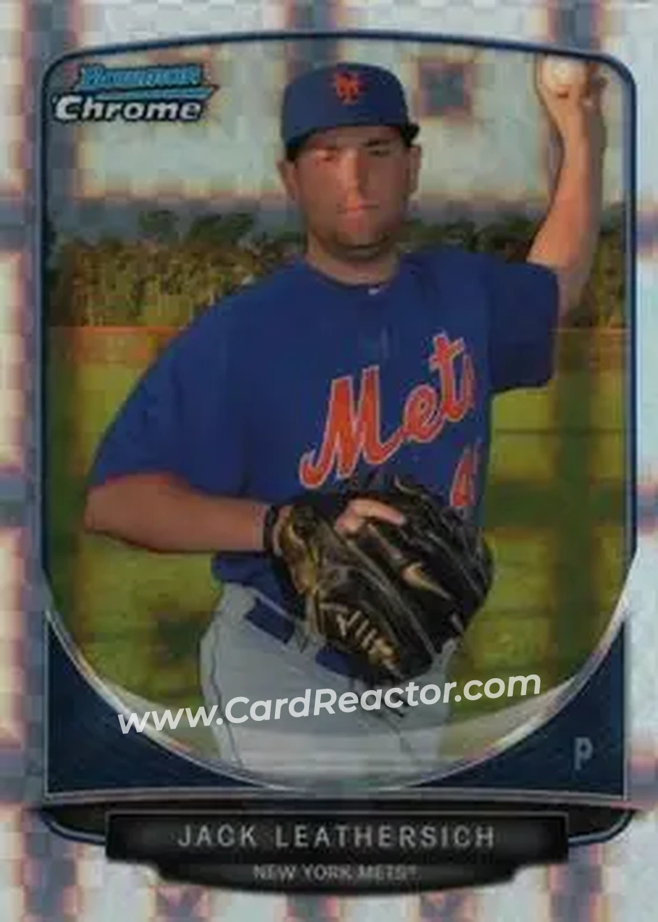 2013 Bowman Chrome - Prospects X-Fractors #BCP116 - Jack Leathersich - New York Mets