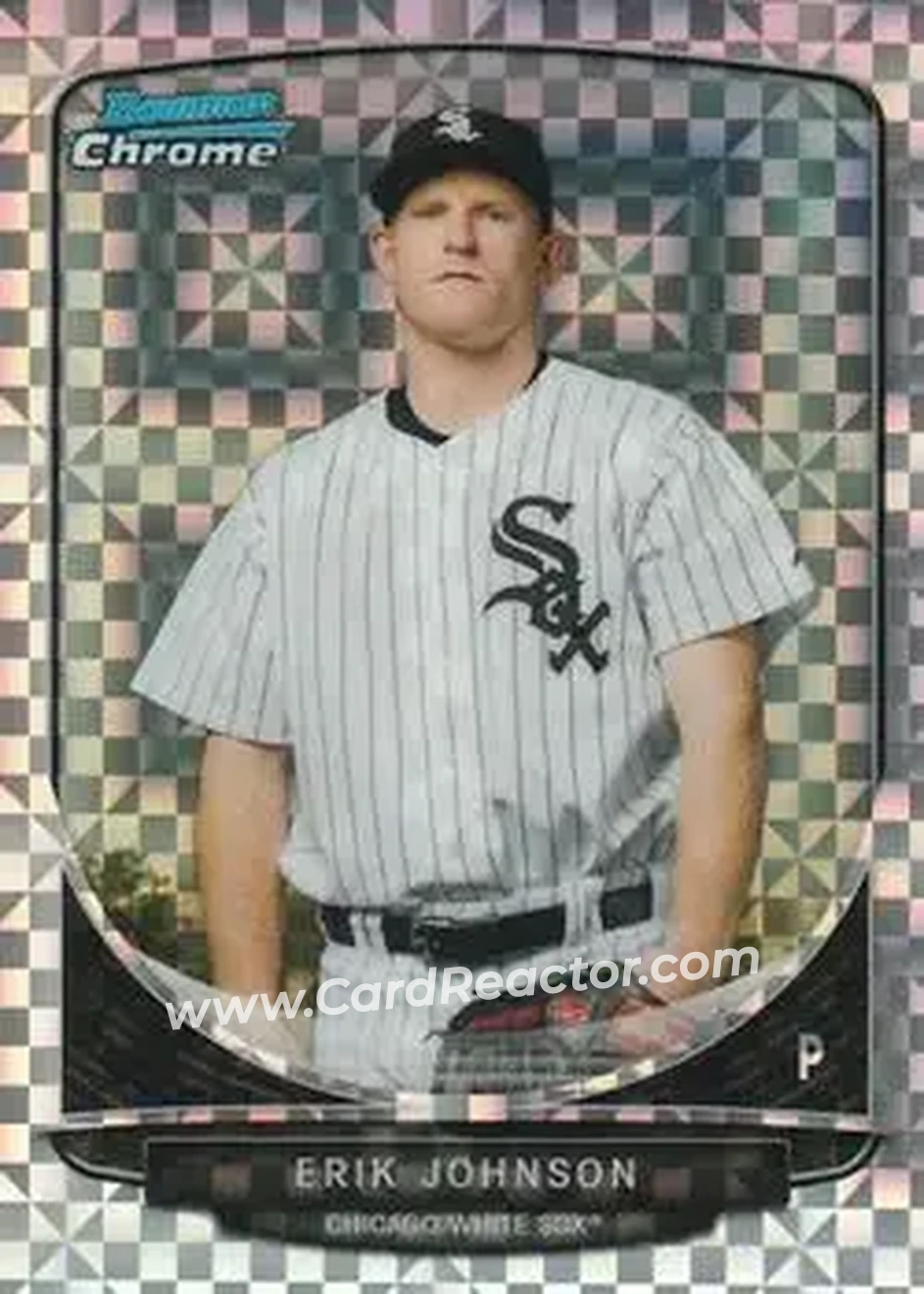 2013 Bowman Chrome - Prospects X-Fractors #BCP122 - Erik Johnson - Chicago White Sox
