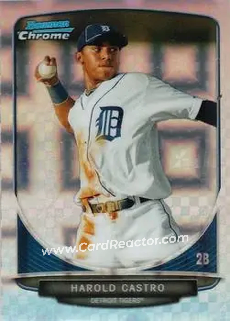 2013 Bowman Chrome - Prospects X-Fractors #BCP126 - Harold Castro - Detroit Tigers
