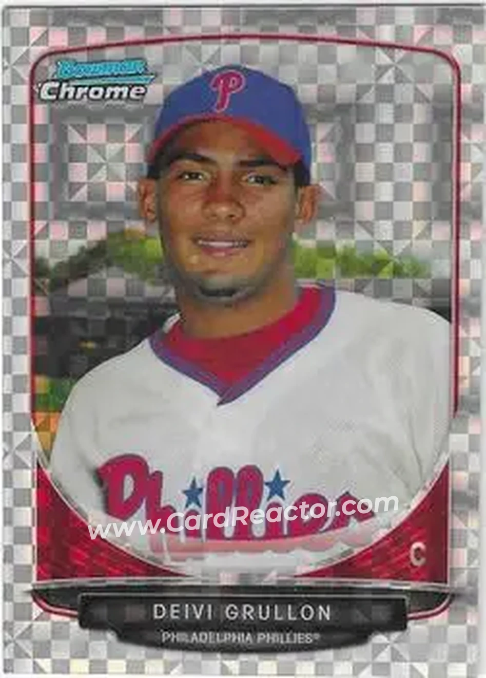 2013 Bowman Chrome - Prospects X-Fractors #BCP128 - Deivi Grullon - Philadelphia Phillies