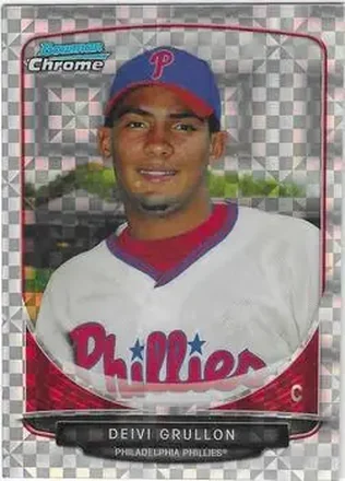 2013 Bowman Chrome - Prospects X-Fractors #BCP128 - Deivi Grullon - Philadelphia Phillies