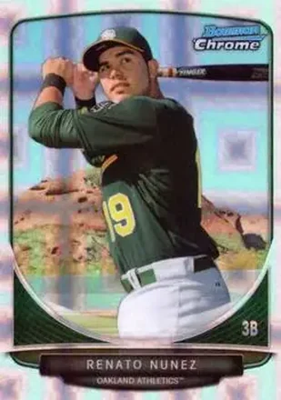 2013 Bowman Chrome - Prospects X-Fractors #BCP132 - Renato Nunez - Oakland Athletics