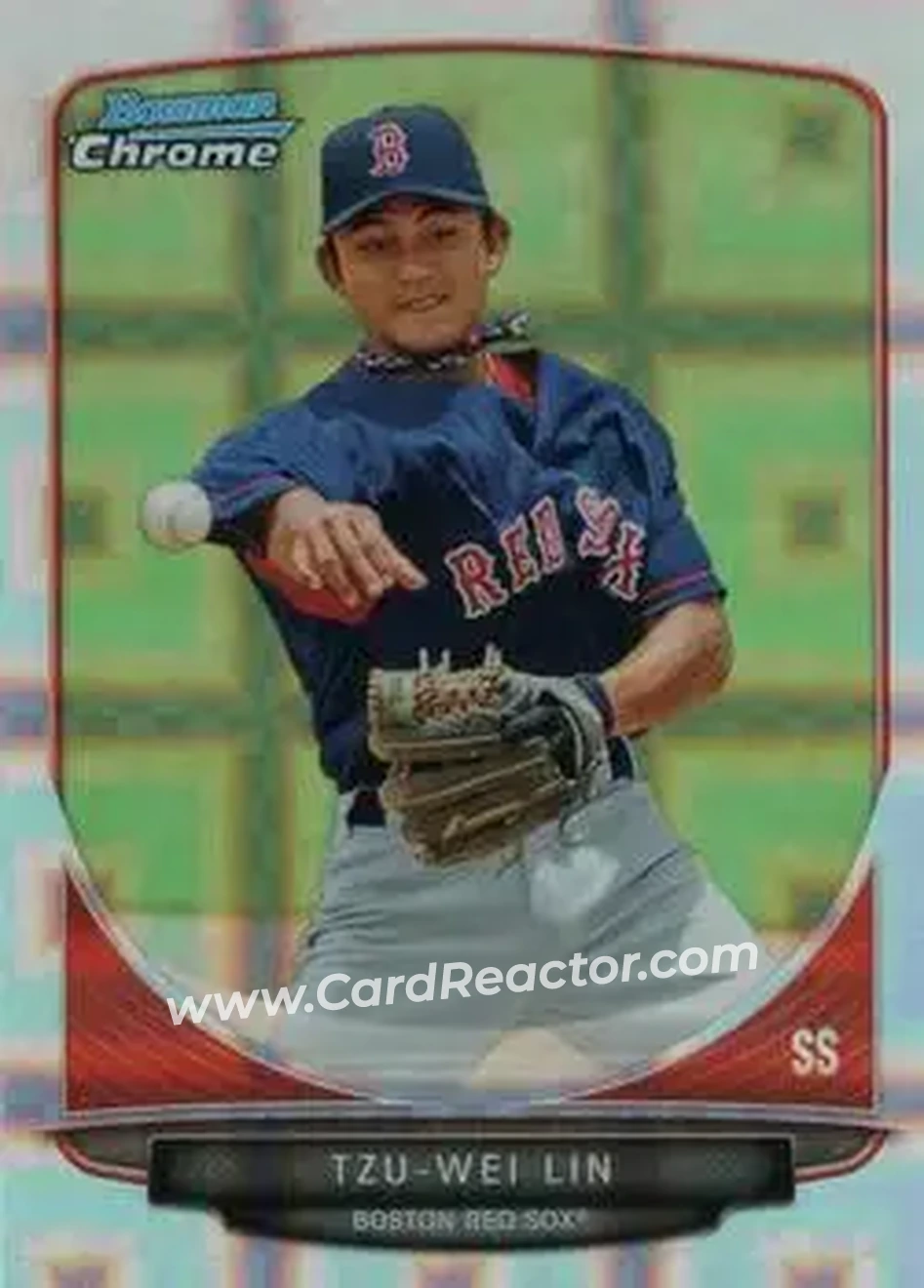 2013 Bowman Chrome - Prospects X-Fractors #BCP133 - Tzu-Wei Lin - Boston Red Sox