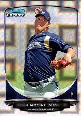 2013 Bowman Chrome - Prospects X-Fractors #BCP140 - Jimmy Nelson - Milwaukee Brewers