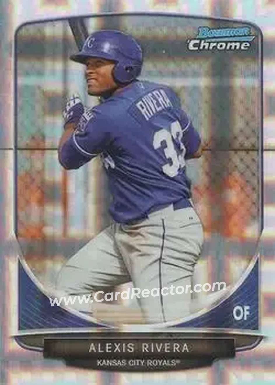 2013 Bowman Chrome - Prospects X-Fractors #BCP141 - Alexis Rivera - Kansas City Royals
