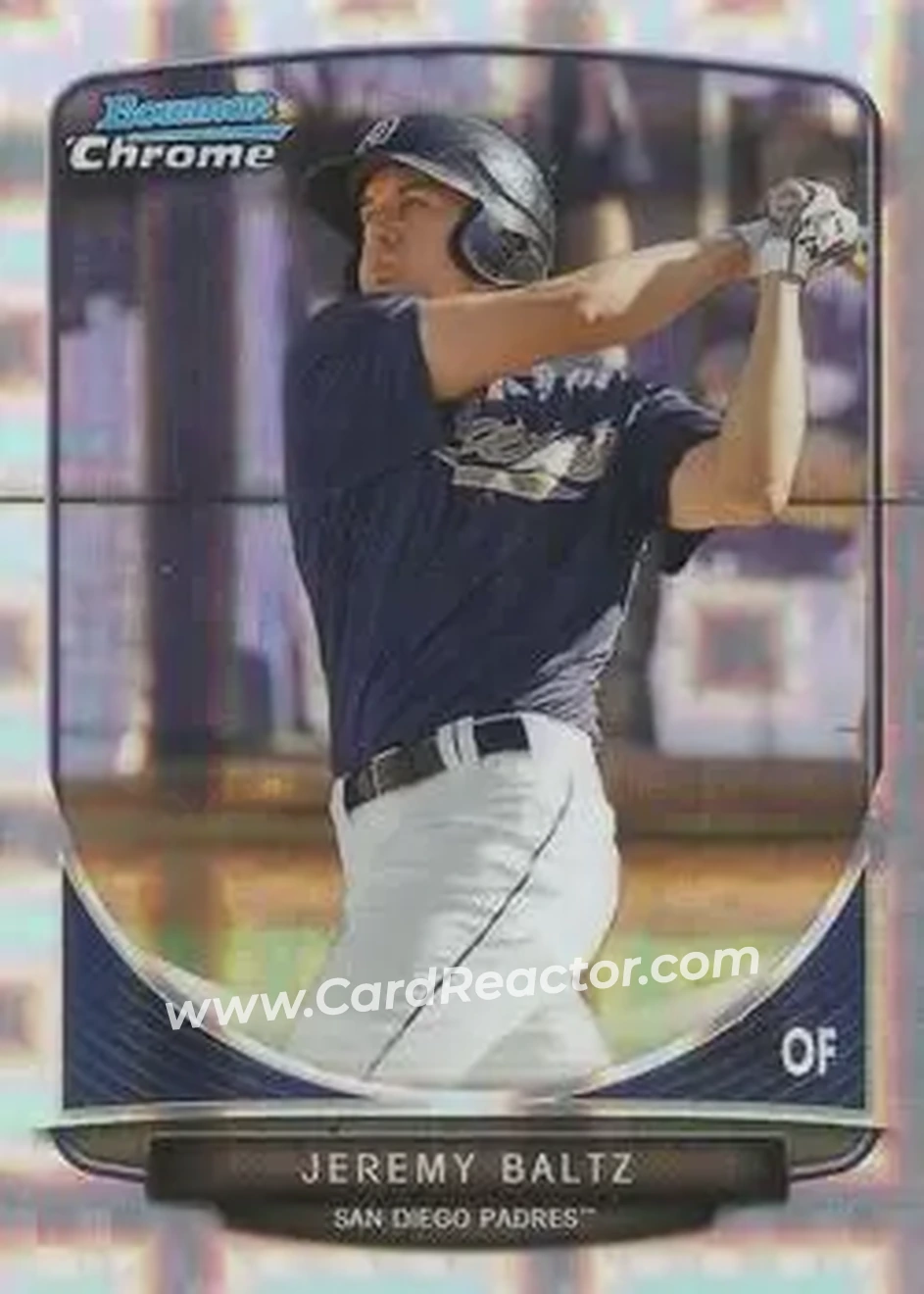 2013 Bowman Chrome - Prospects X-Fractors #BCP147 - Jeremy Baltz - San Diego Padres